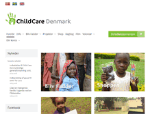 Tablet Screenshot of childcare.dk