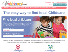 Tablet Screenshot of childcare.co.uk